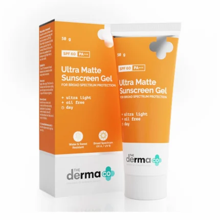 The Derma Co Ultra Matte Sunscreen Gel SPF 60 P+++ 50g