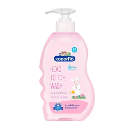 Kodomo Head To Toe Wash Pink 400ml