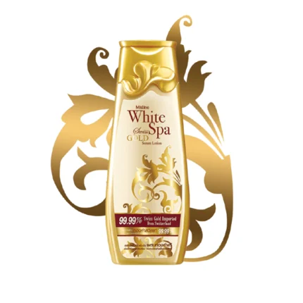 Mistine Body Lotion White Spa Swiss Gold Serum Lotion 99.99% Gold 200ml