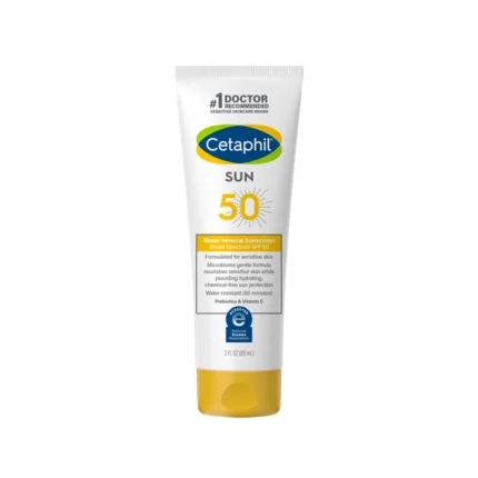 Cetaphil Sheer Mineral Sunscreen Broad Spectrum SPF 50 89ml