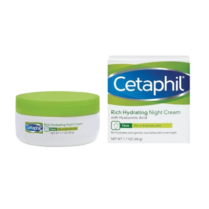 Cetaphil Rich Hydrating Night Cream With Hyaluronic Acid 48g