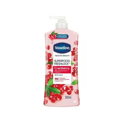 Vaseline Healthy Bright Superfood Freshlock Cranberry Body Lotion 500ml