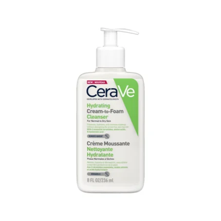 Cerave hydrating cream-to-foam cleanser 236ml
