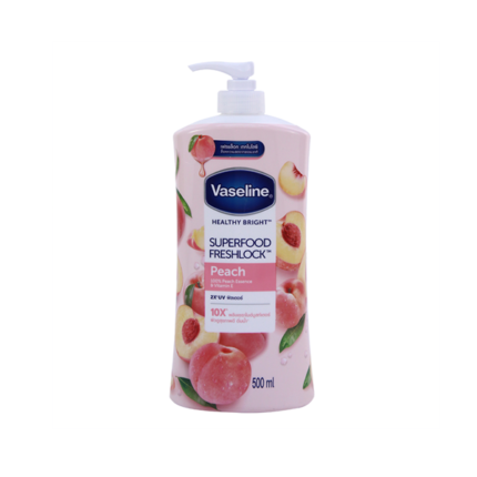 Vaseline Healthy Bright Superfood Freshlock Peach Body Lotion 500 ml