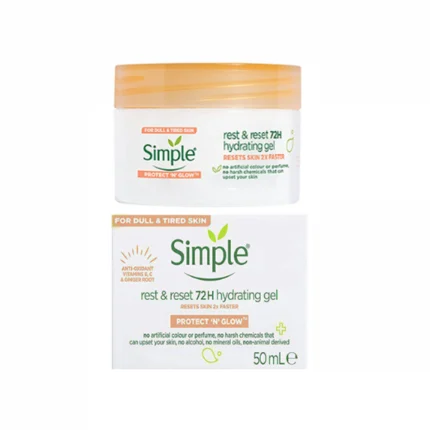 Simple Protect N Glow Rest and Reset 72h Hydrating Gel 50ml