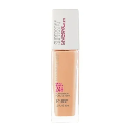 Maybelline Super Stay 24HR Full Coverage Liquid Foundation 125 Nude Beige