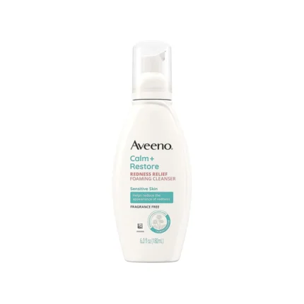 Aveeno Calm+ Restore Redness Relief Foaming Cleanser 180ml
