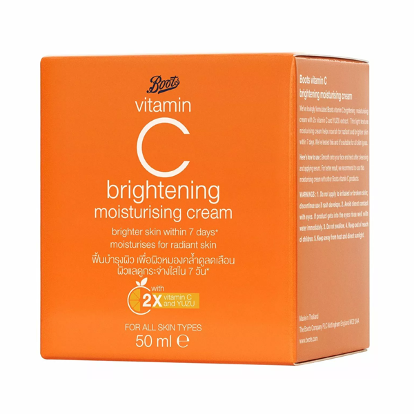 Boots Vitamin C Brightening Moisturising Cream 50ml | Color World Bangladesh Boots Vitamin C Brightening Moisturising Cream 50ml - Image 1