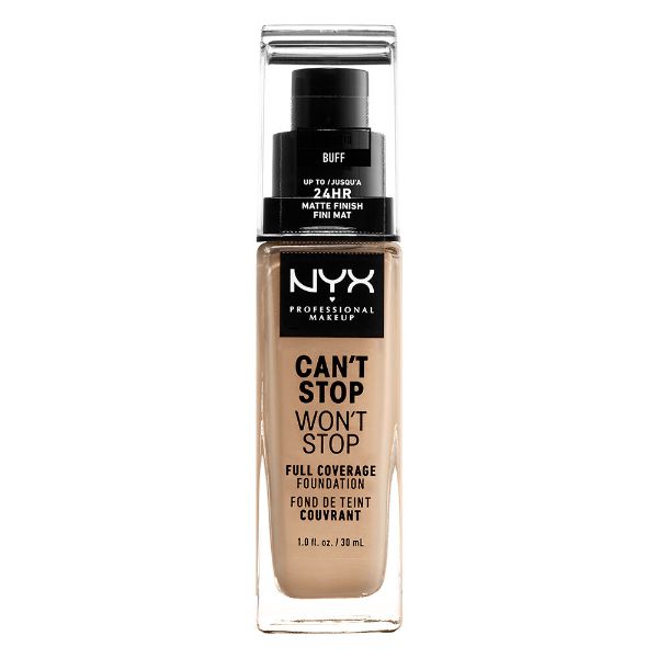 NYX Can’t Stop Won’t Stop Full Coverage Foundation | Authentic | Color World NYX Can't Stop Won't Stop Full Coverage Foundation 10 – Buff 30ml - Image 1