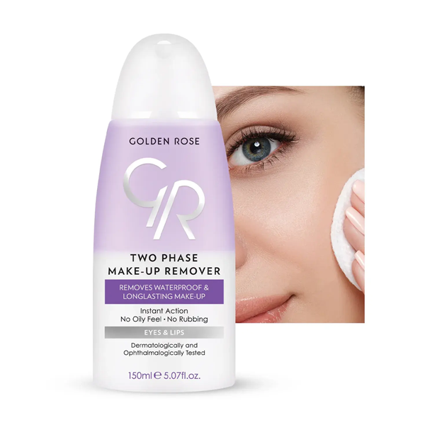 Golden Rose Two Phase Make-Up Remover | Gentle Cleanse | Color World Golden Rose Two Phase Make-Up Remover - Image 1