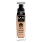 NYX Can't Stop Won't Stop Full Coverage Foundation 07 – Natural 30ml