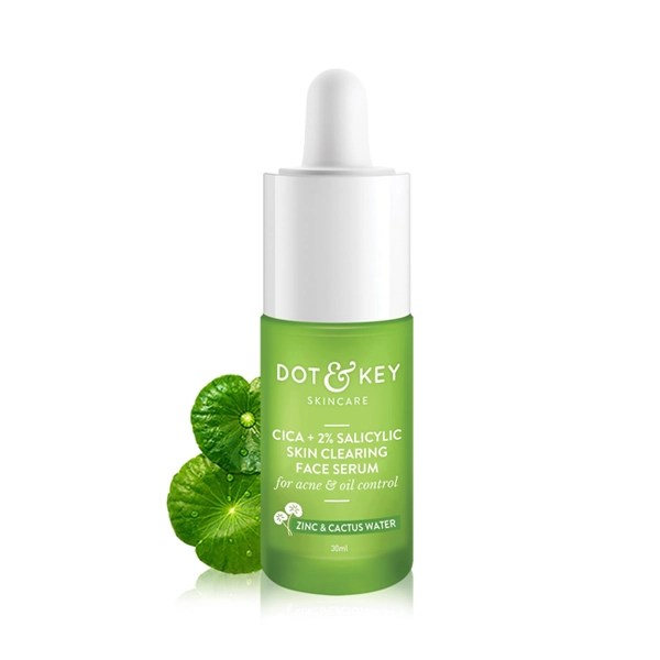 Dot & Key Cica + 2% Salicylic Serum 30ml – Acne & Oil Control | Color World Dot & Key Cica + 2% Salicylic Serum for Acne & Oil Control 30ml - Image 1