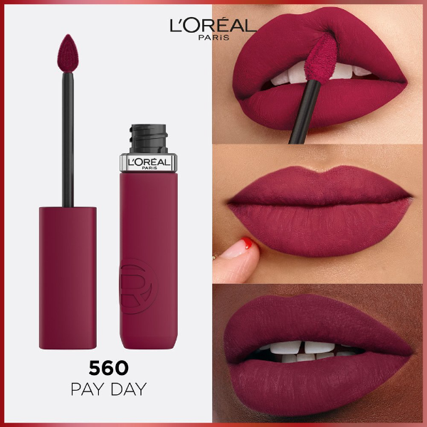 L'Oreal Infallible Matte Resistance Liquid Lipstick L'Oreal Infallible Matte Resistance Liquid Lipstick 560 Pay Day - Image 1