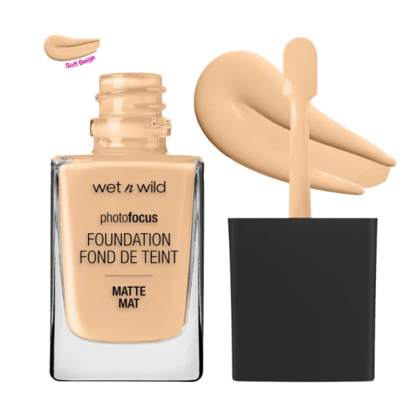 Wet n Wild Photo Focus Matte Foundation - Soft Beige 30ml
