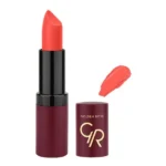 Golden Rose Velvet Matte Lipstick 37 Bright Coral Red