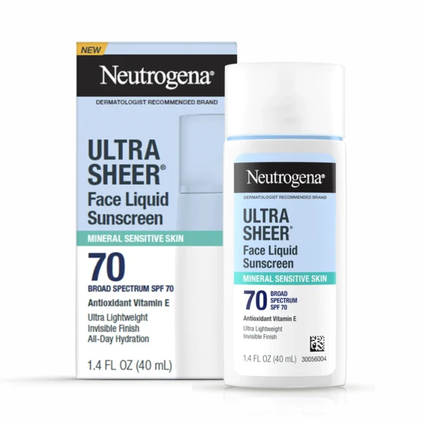 Neutrogena Ultra Sheer Mineral Face Liquid Sunscreen SPF 70 40ml