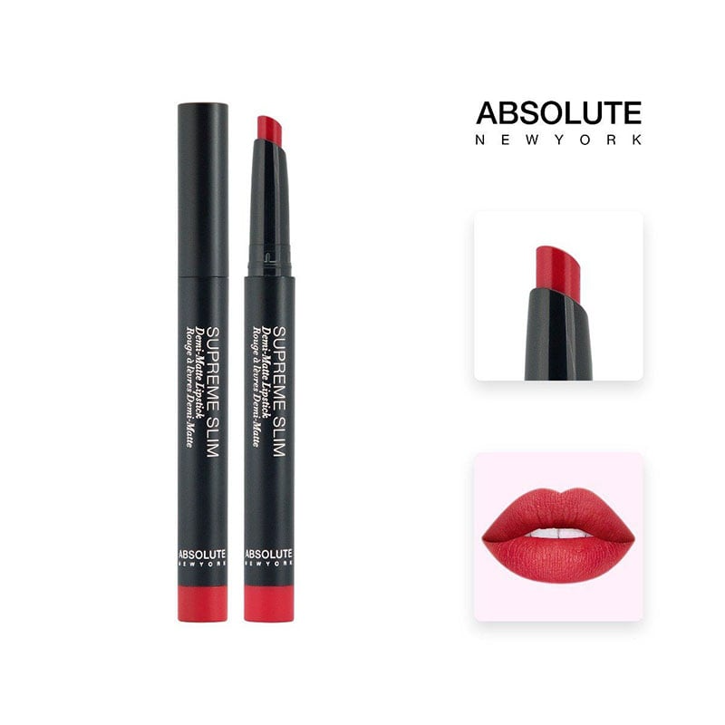 Absolute New York Supreme Slim Demi Matte | Authentic | Color World Absolute New York Supreme Slim Demi Matte Lipstick - MLSS57 La Reina - Image 1