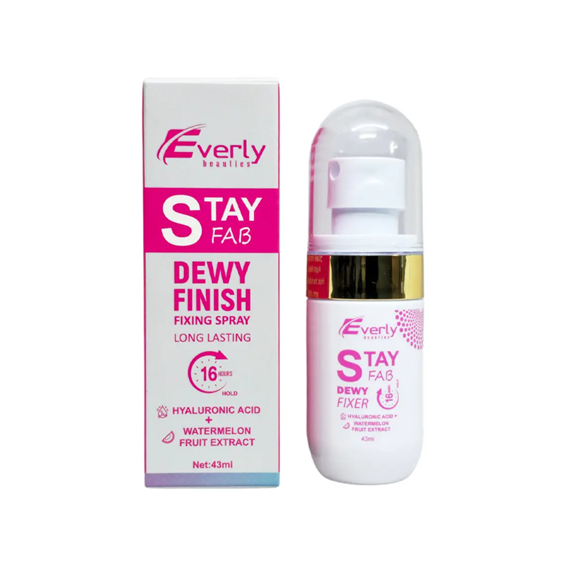 Everly Beauties Stay Fab Dewy Fixing Spray | Authentic | Color World Everly Beauties Stay Fab Dewy Finish Fixing Spray 43ml - Image 1