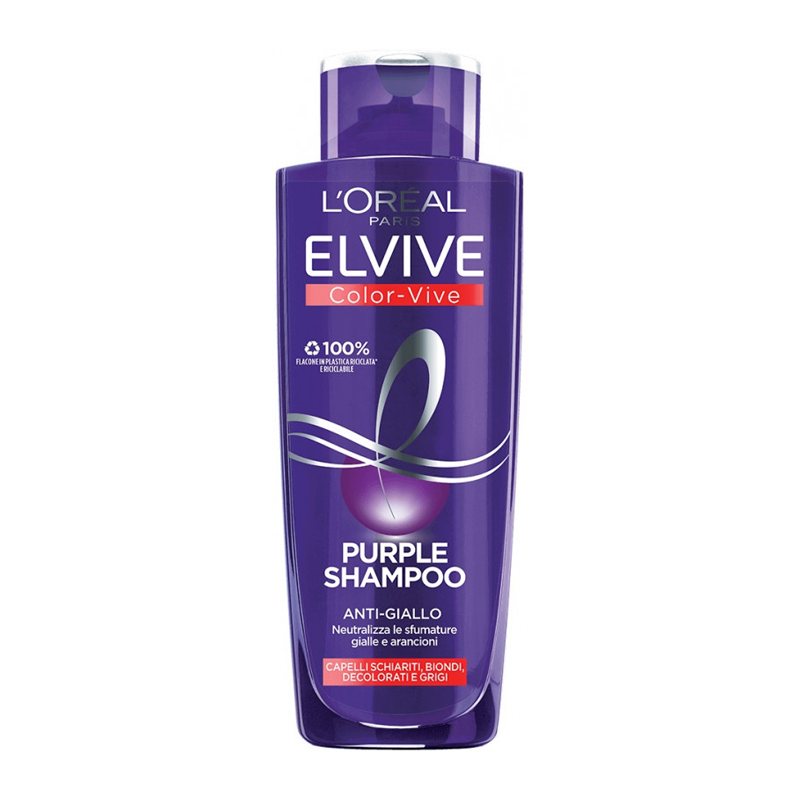 L'Oreal Elvive Color Vive Purple Anti Giallo Shampoo 200ml L'Oreal Elvive Color Vive Purple Anti Giallo Shampoo 200ml - Image 1