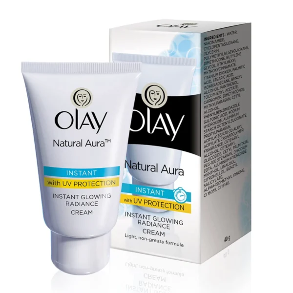 Olay Cream Natural Aura Vitamin B3, Pro B5, E With Uv Protection 40gm