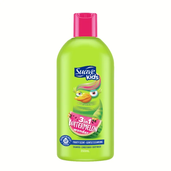Suave Kids 3-in-1 Watermelon Wonder Shampoo Conditioner Body Wash 350ml