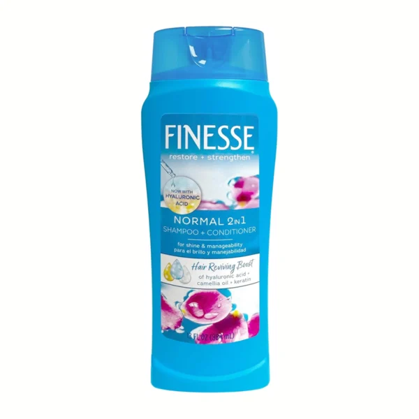 Finesse Restore + Strengthen Normal 2 in 1 Shampoo + Conditioner 384ml