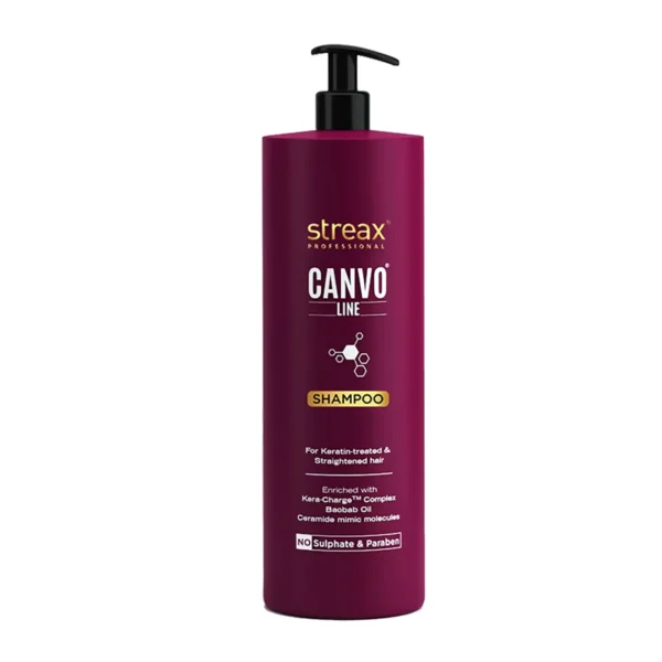 Streax Professional Canvo line Straightening Hair Shampoo  1500ml