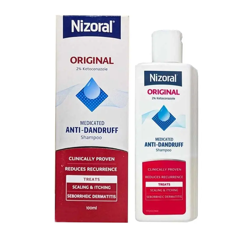 Nizoral 2% Ketoconazole Shampoo | Authentic | Color World Nizoral Original 2% Ketoconazole Medicated Anti-Dandruff Shampoo 100ml - Image 1