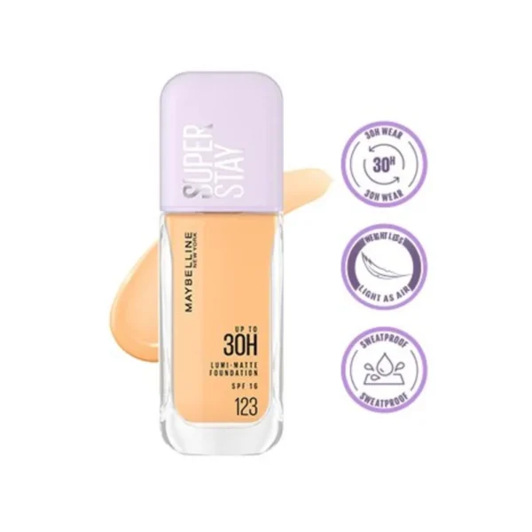 Maybelline Super Stay Lumi-Matte 30h SPF 16 Foundation 123 35ml