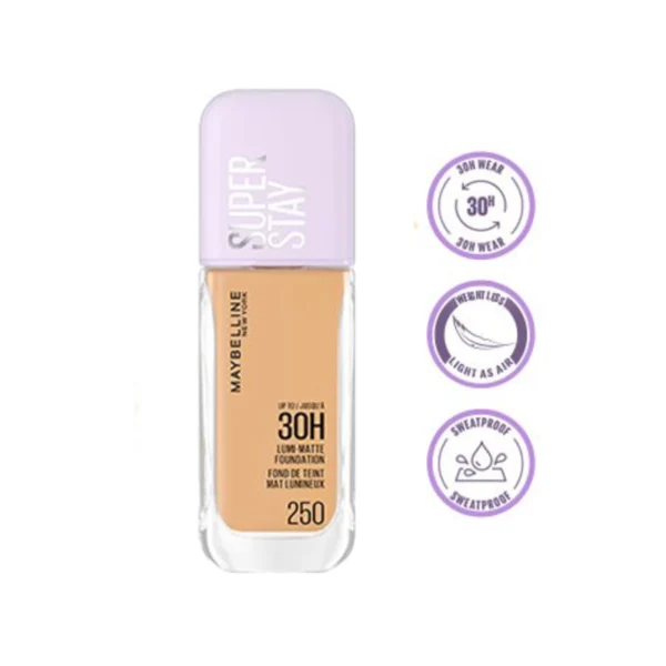 Maybelline Super Stay Lumi-Matte 30h SPF 16 Foundation 250 35ml