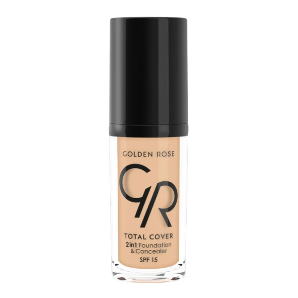 Golden Rose Total Cover 2 in 1 Foundation & Concealer 02 Ivory