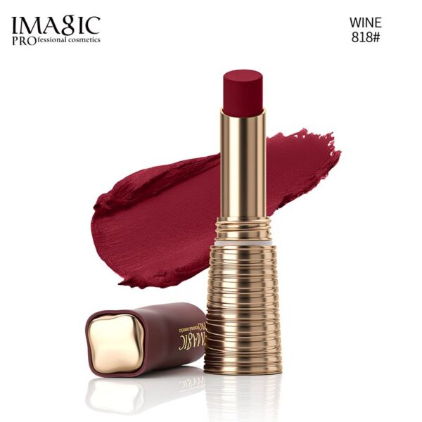 IMAGIC Waterproof Matte Long Lasting Lipstick 818# Wine