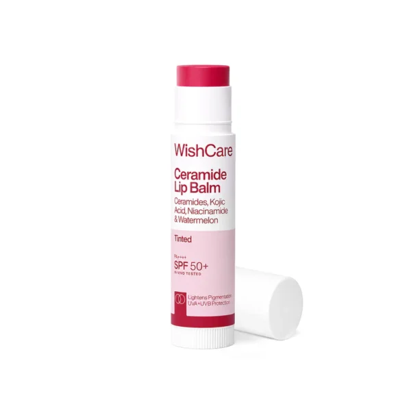 WishCare Ceramide Tinted Lip Balm with SPF 50 PA+++ 5g - Natural Pink