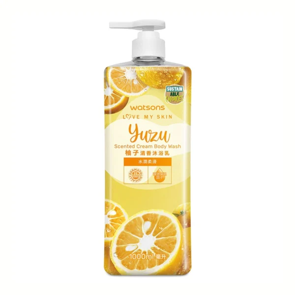 Watsons Love My Skin Yuzu Cream Body Wash 1000ml