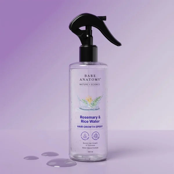 Bare Anatomy Rosemary Rice Water Spray for Hair Growth 200ml