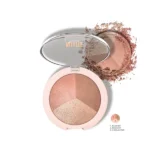Golden Rose Nude Look Baked Trio Face Powder