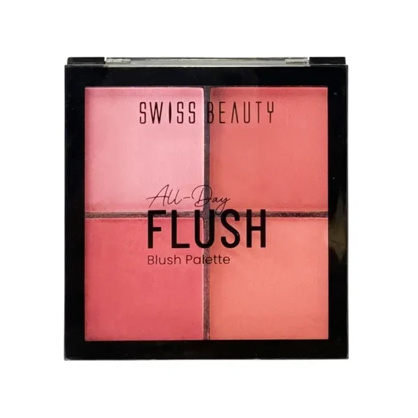 Swiss Beauty All-Day Flush Blush Palette 4 Color 11.2g