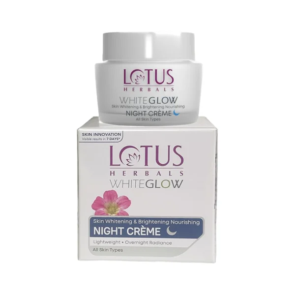Lotus Herbals WhiteGlow Skin Brightening & Nourishing Night Cream 60g