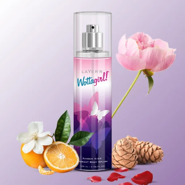 Layer’r  Wottagirl Amber Kiss Body Splash for Women 135ml