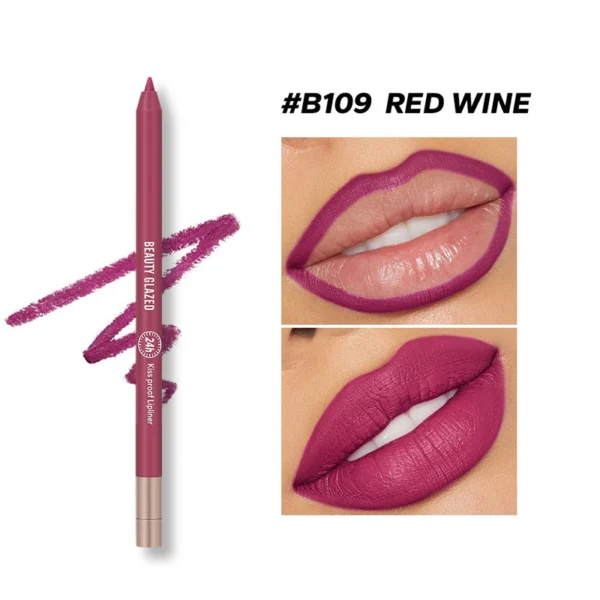 Beauty Glazed Waterproof & Long Lasting Lip Liner - B109 Red Wine