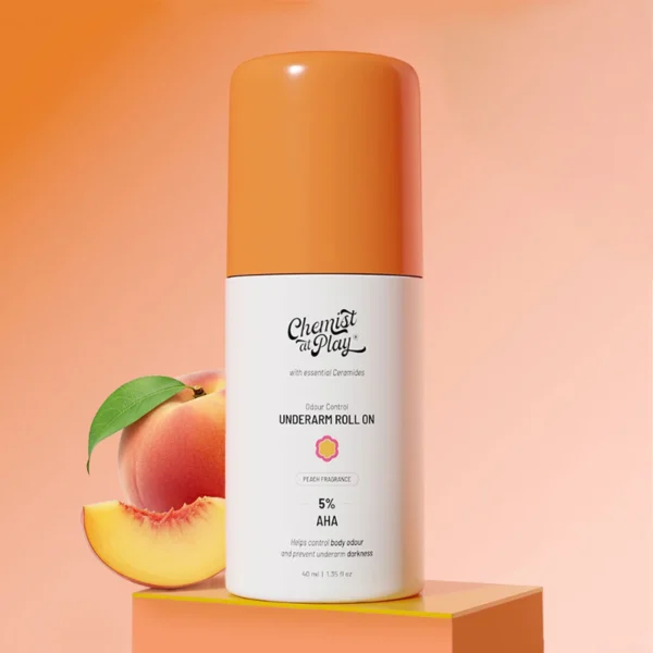 Chemist at Play UnderArm Roll-On 5% AHA Peach Fragrance 40ml