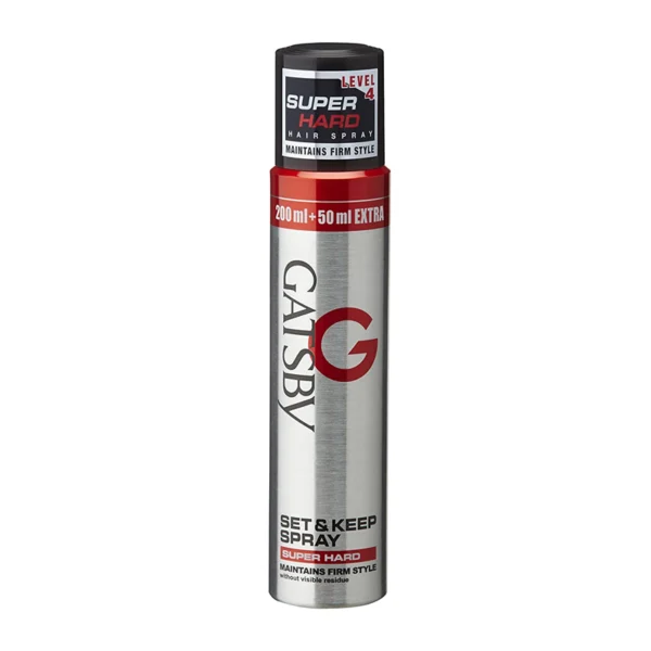 Gatsby Set & Keep Hair Spray Super Hard 250ml