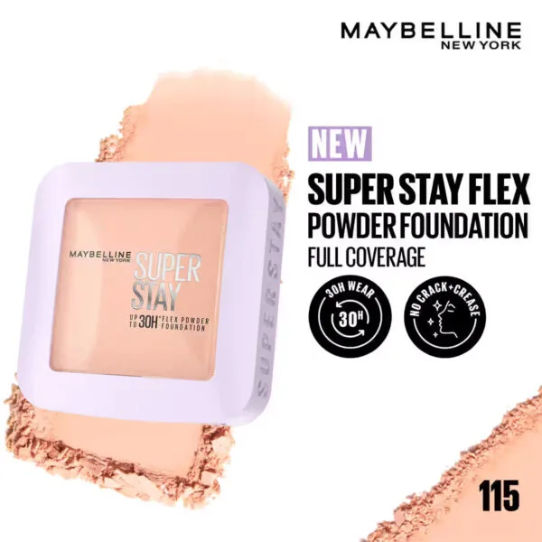 Maybelline Super Stay Flex Powder Foundation - 115