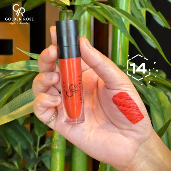 Golden Rose Longstay Liquid Matte Lipstick  14 Bright Red