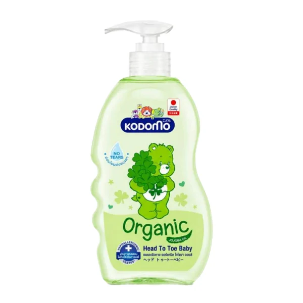 Kodomo Organic Head To Toe Wash with Jojoba Oil 400ml