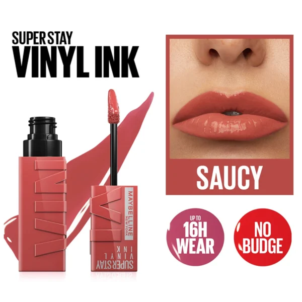 Maybelline superstay vinyl ink liquid lipstick 65 Saucy