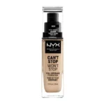 NYX Can't Stop Won't Stop Full Coverage Foundation 06.5 – Nude 30ml