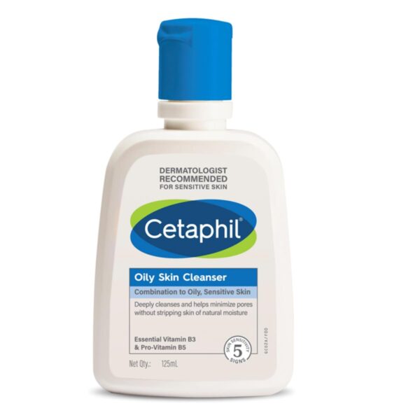 Cetaphil Oil Skin Cleanser Combination To Oily Sensitive Skin 125ml