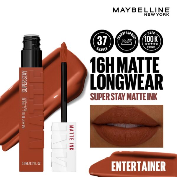 Maybelline SuperStay Matte Ink Liquid Lipstick 505 Entertainer