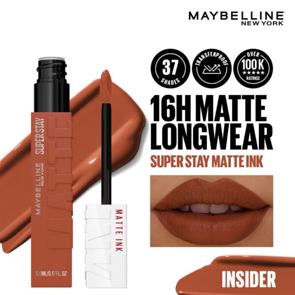 Maybelline SuperStay Matte Ink Liquid Lipstick 500 Insider